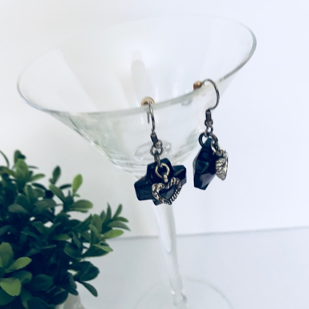 Brighton Black Karma French Wire Earrings