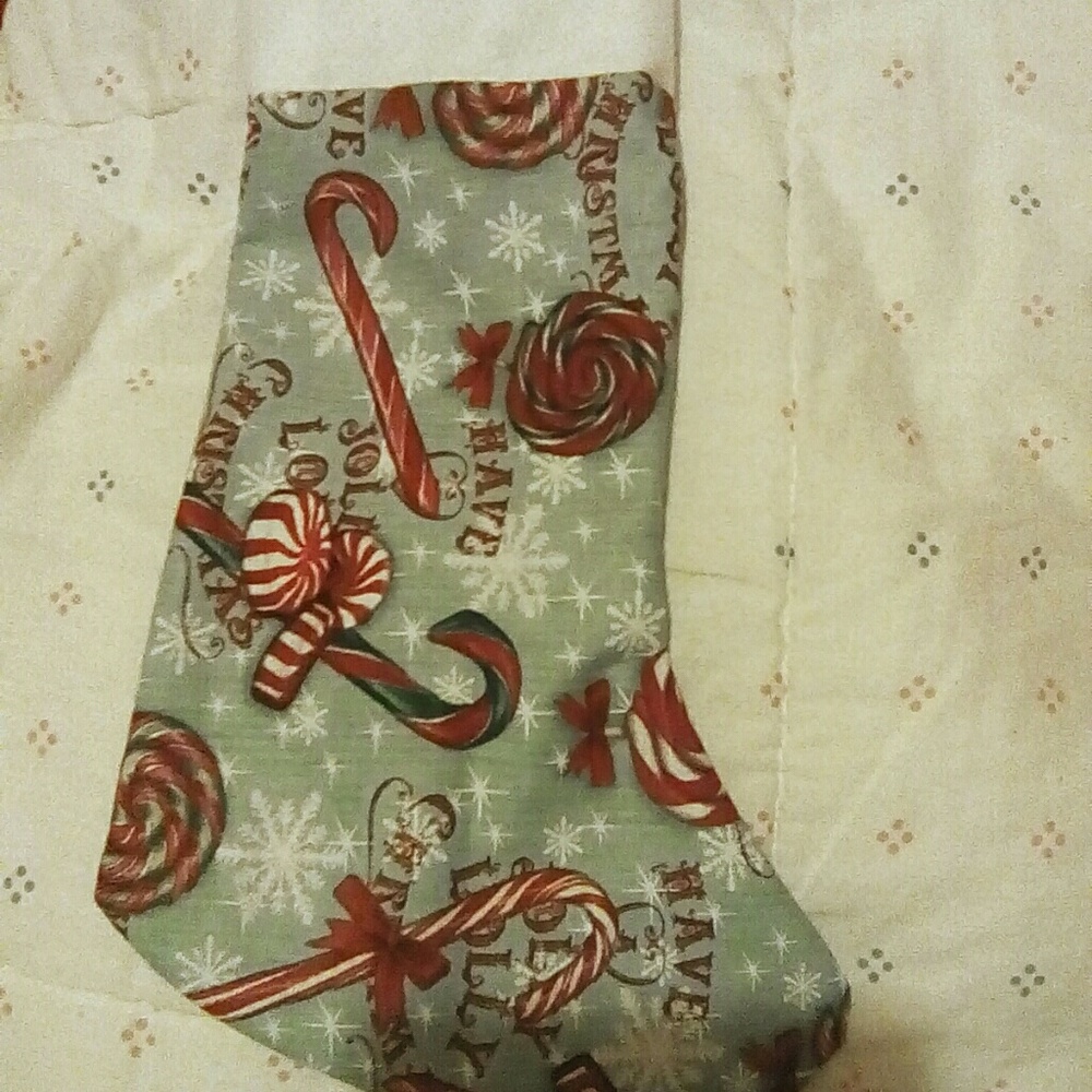 Holiday Candy Cane Stocking