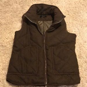 Brown Quilted Puffer Vest