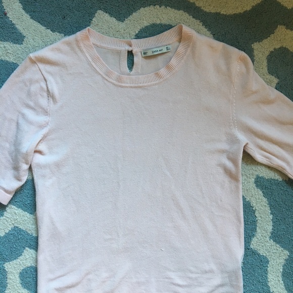 Zara Pink Knit Sweater - Picture 3 of 4