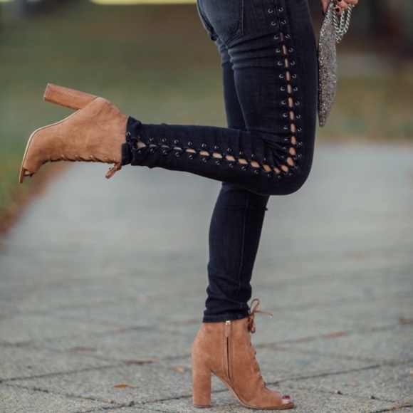 Yvie Sam Edelman Booties Chestnut - Picture 2 of 8