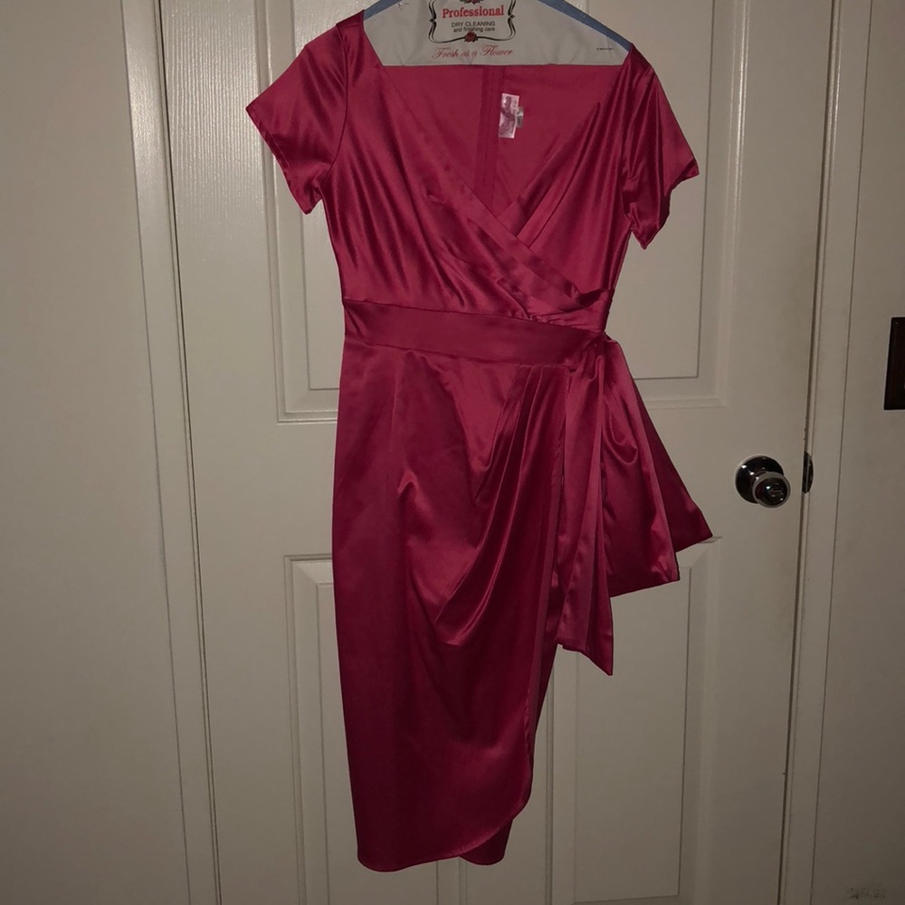 Brand new pinup girl clothing- fuchsia pink dress