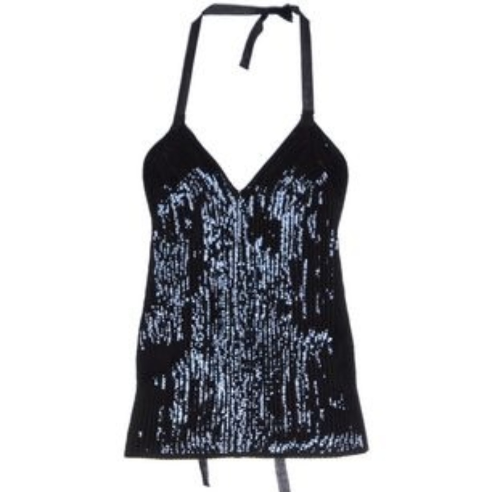 MAISON MARGIELA Sequin Holiday Halter Top - Size M
