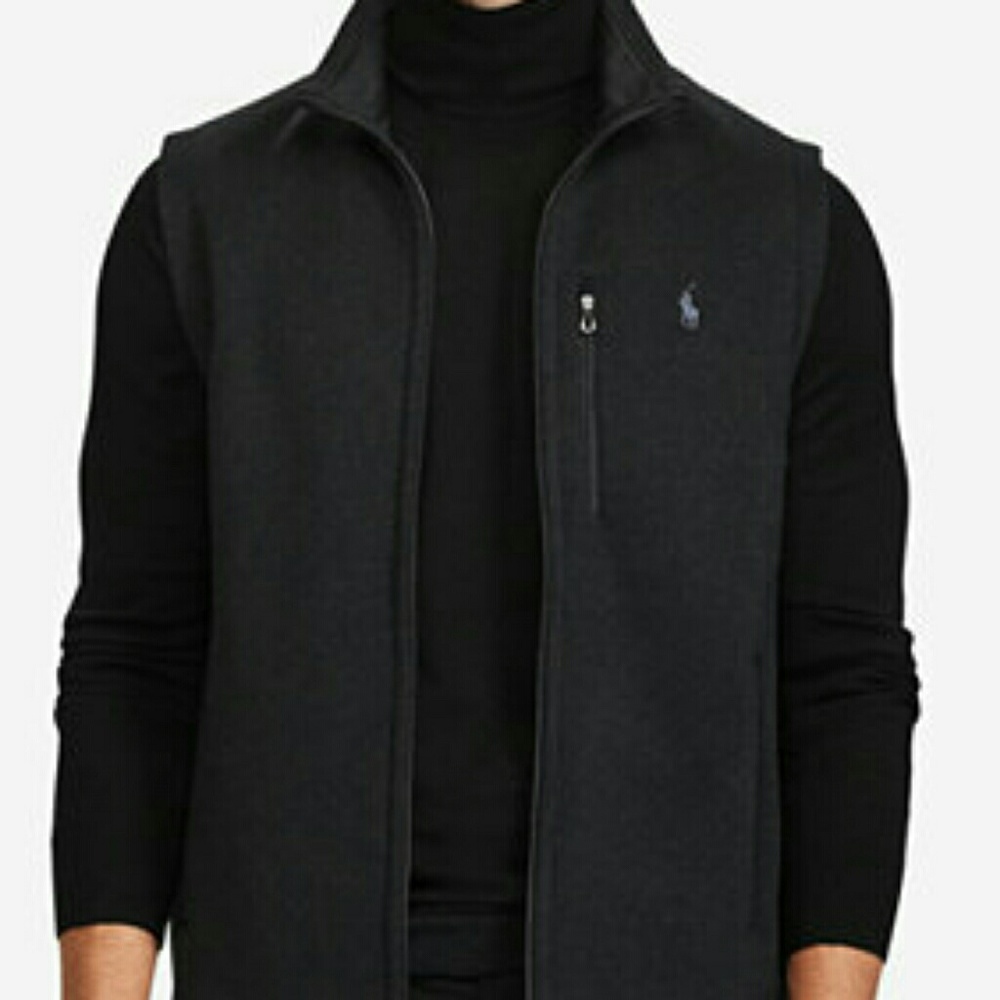 Ralph Lauren polo mens mock neck vest New