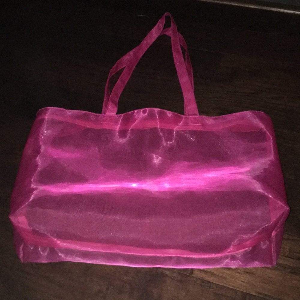 Pink beach bag