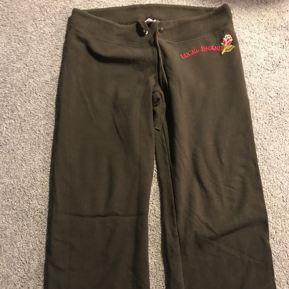 Lucky sweatpants w/embroidery