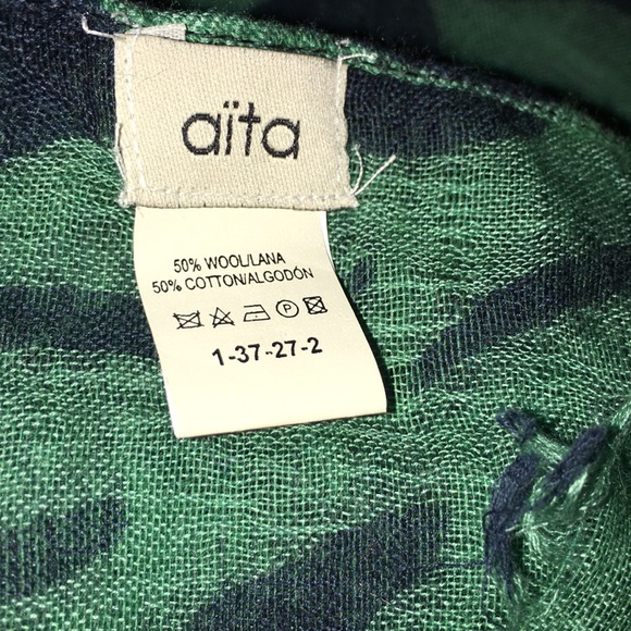 Aita Lana Wool And Cotton Blend Scarf 🧣 - Picture 2 of 3