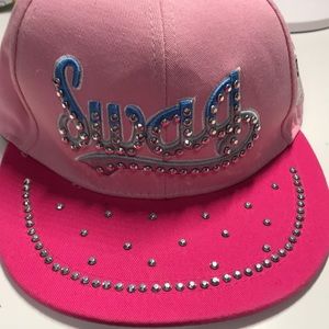 Pink “swag” snap back