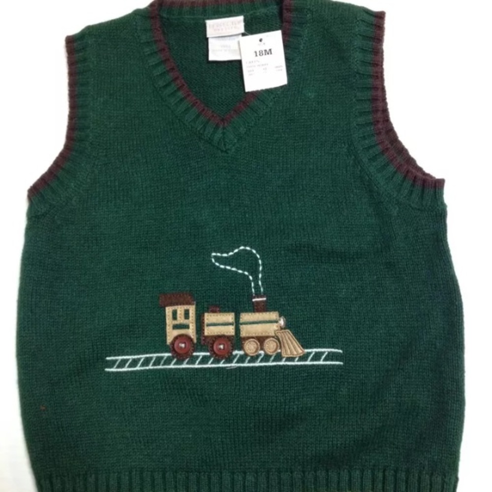 Christmas train vest 18m