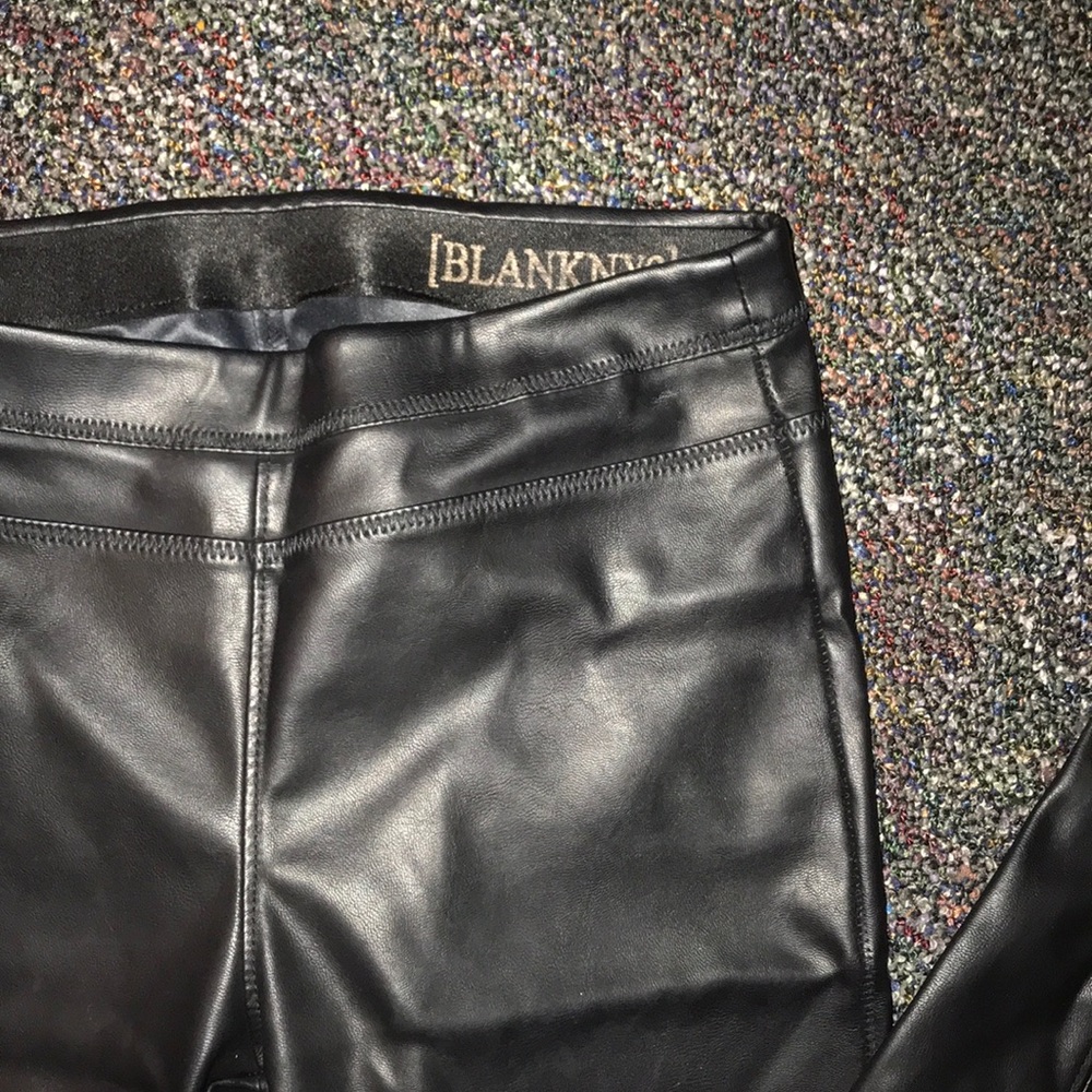 Black leather pants