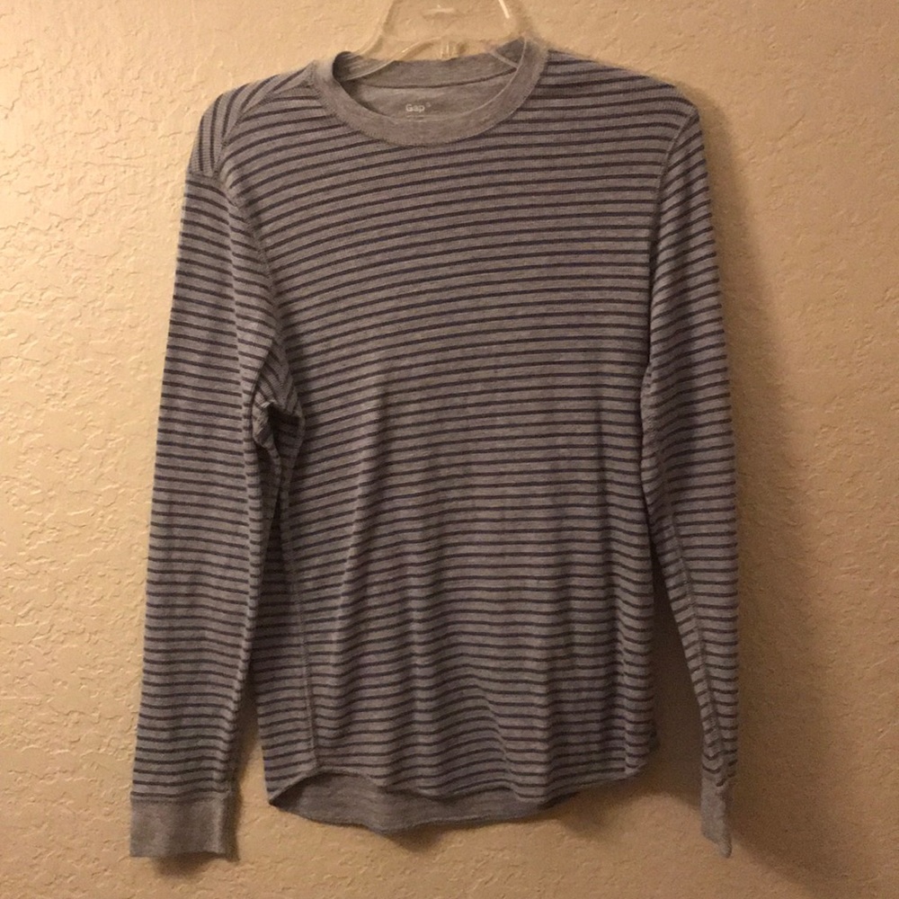 Men’s small gap grey striped thermal