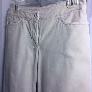 EILEEN FISHER Khaki Straight Leg Chino Pants