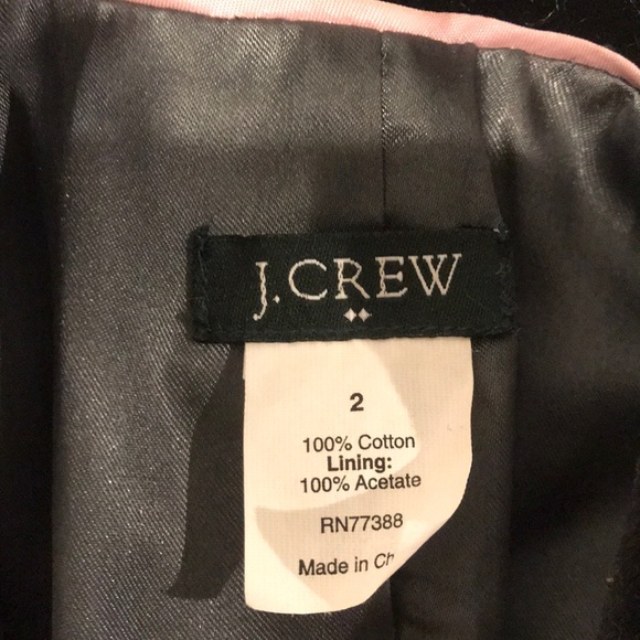 J. Crew Velvet Blazer - Black - Picture 3 of 3