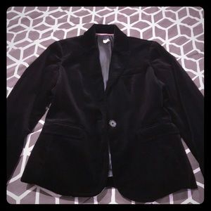 J. Crew Velvet Blazer - Black