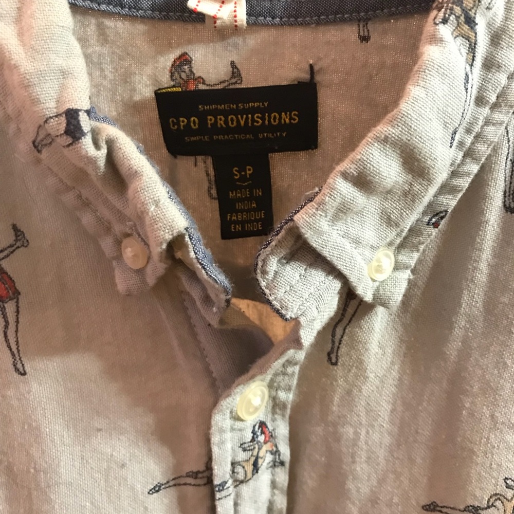 Sailor Jerry Pin Up Print Button Up! - image 4