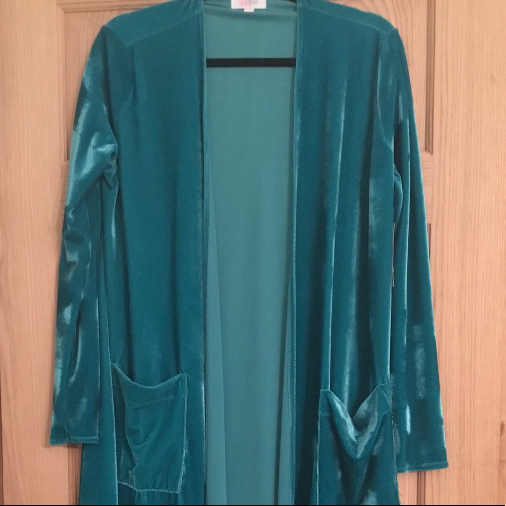 Lularoe Sarah teal velvet unicorn! NWT 🦄🦄🦄