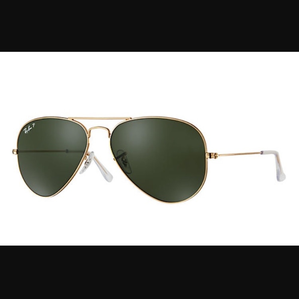 Gold aviator raybans