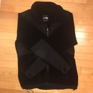 Black North Face fleece coat