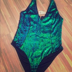 Sequin body suit
