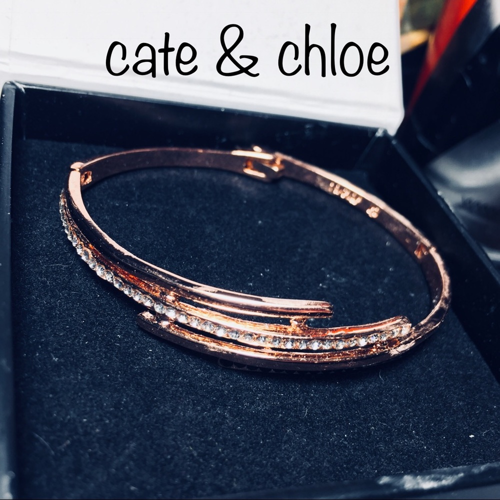 cate & chloe 18k rose gold bracelet jewelery