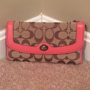 Pink Coach Wallet