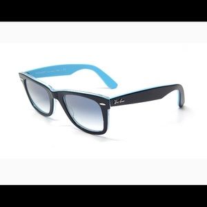 Ray band wayfarer black and blue sunglasses