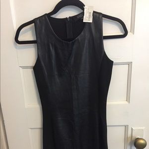 Never worn, size small, black pleather front dress