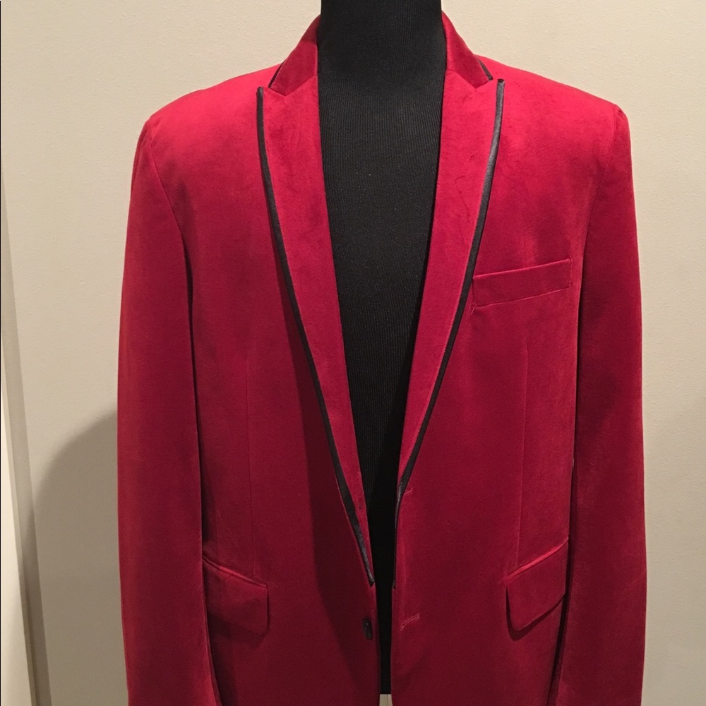 Red. Micro Suede. INC international concepts