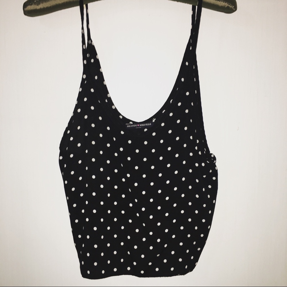 Brandy Melville polka dot tank top.