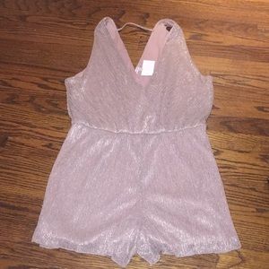Silver shimmer romper