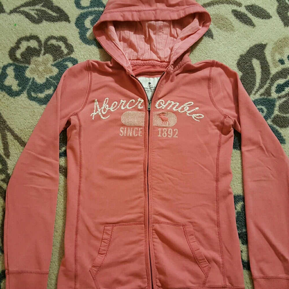 Womens Abercrombie & Fitch Pink Zip Up