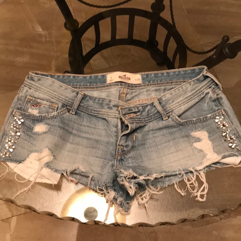 Hollister jean shorts
