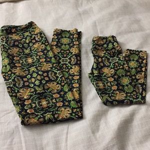 Lularoe mommy and me set OS S/M paisley floral