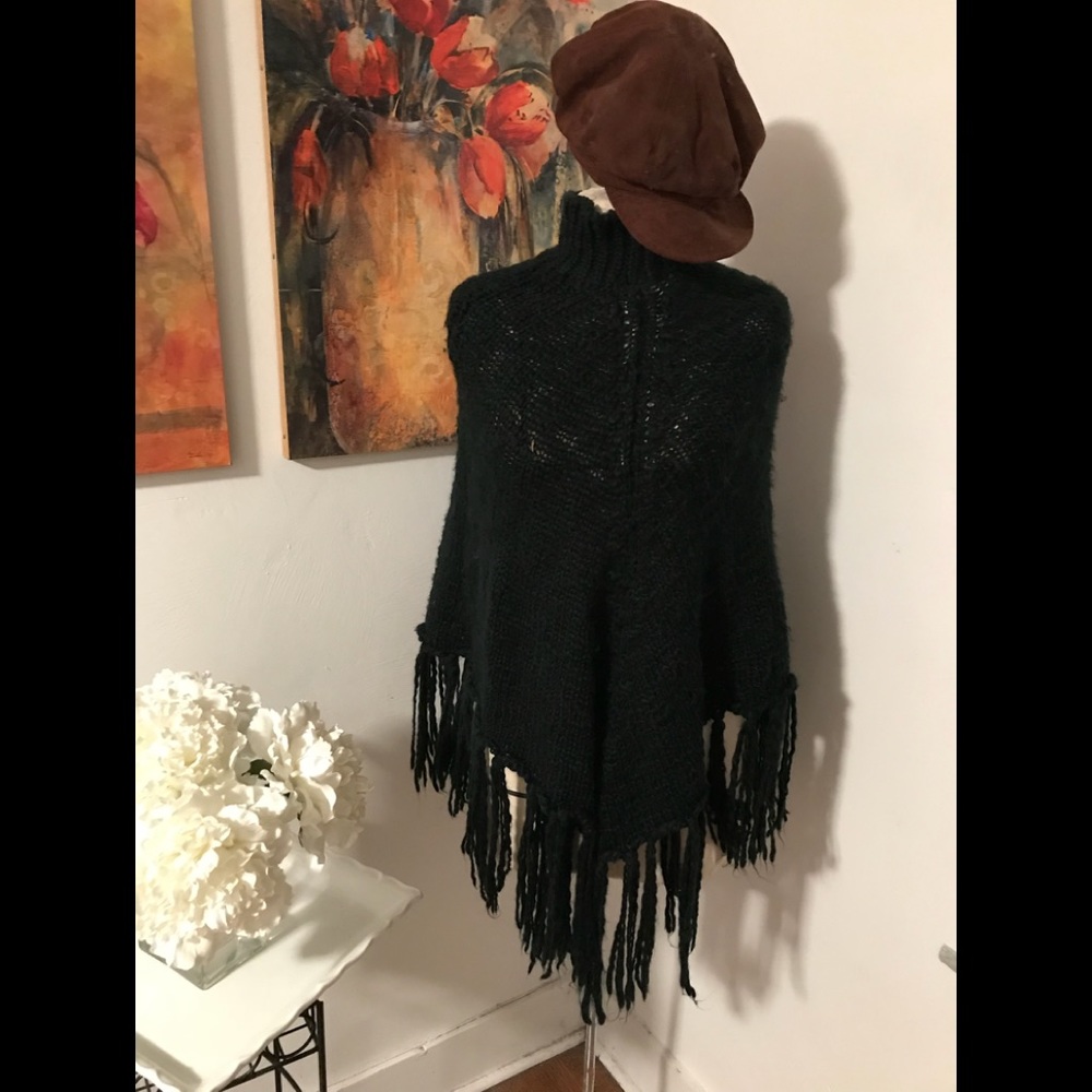Fringe poncho