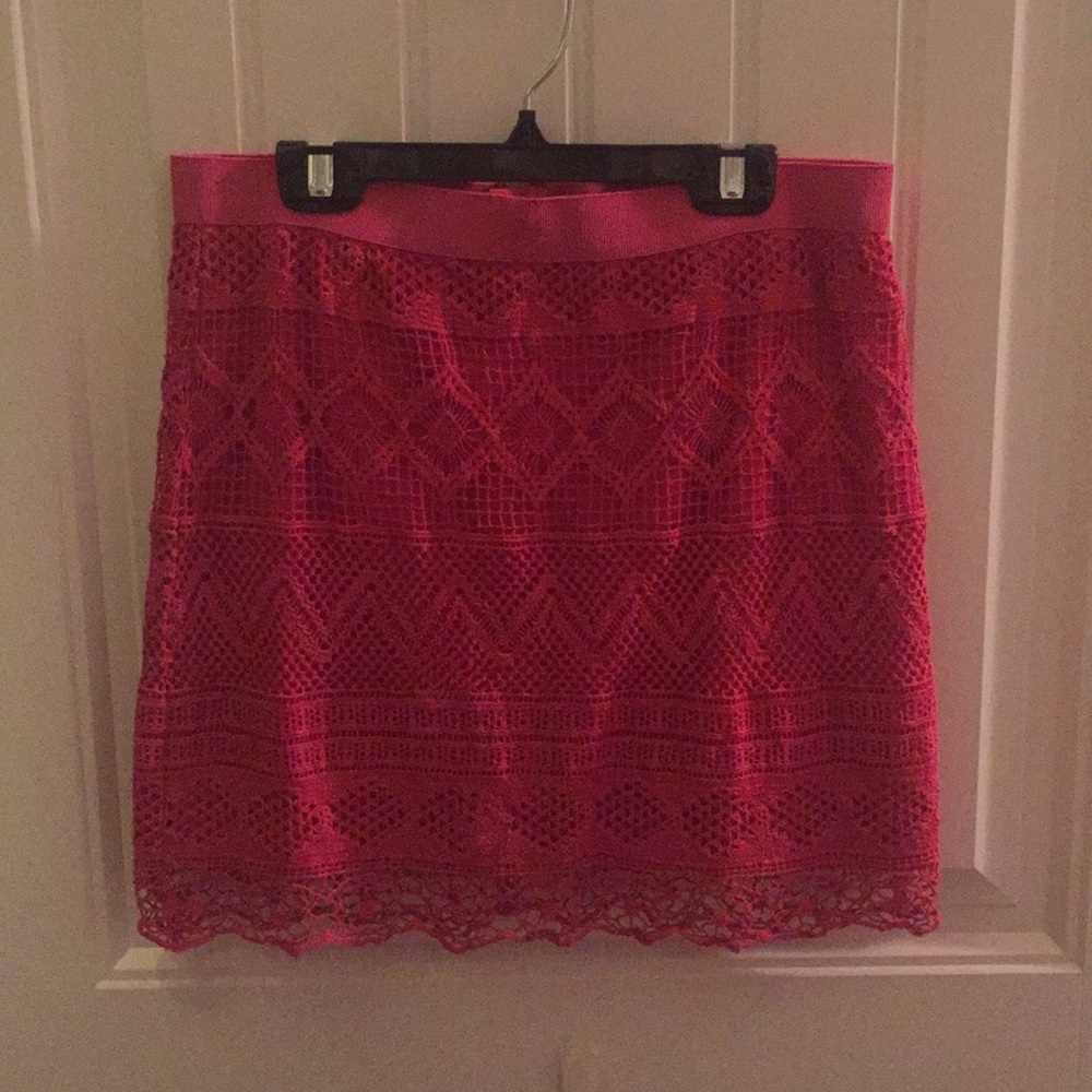 AE Fuchsia Pencil Skirt