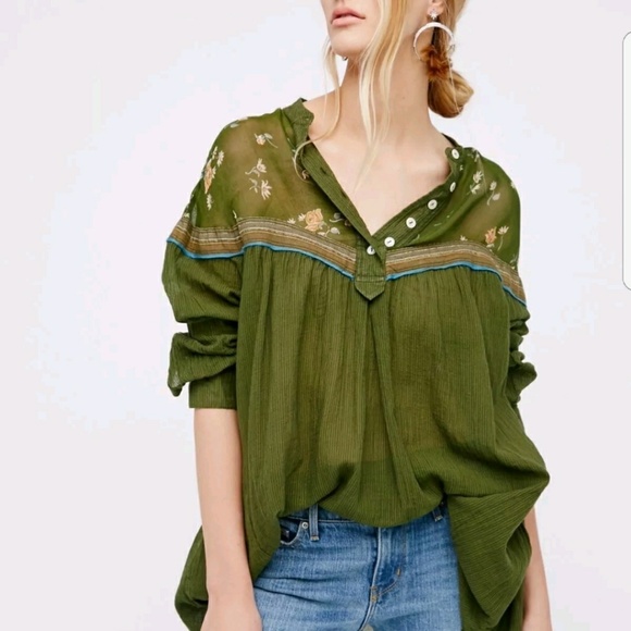 FREE  PEOPLE HEART AND COLOR TUNIC - Picture 4 of 8