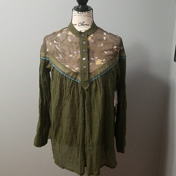 FREE  PEOPLE HEART AND COLOR TUNIC - Picture 6 of 8