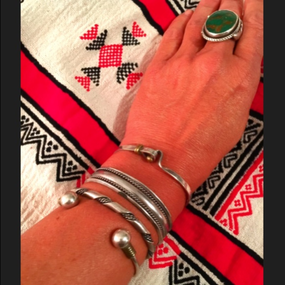 Vintage Sterling Cuff  Bracelets Sold Separately