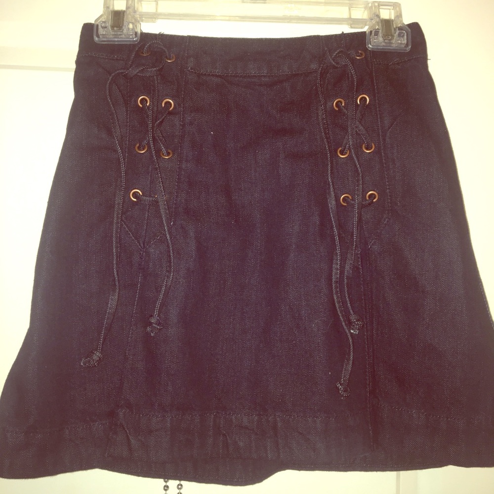 Free people denim skirt