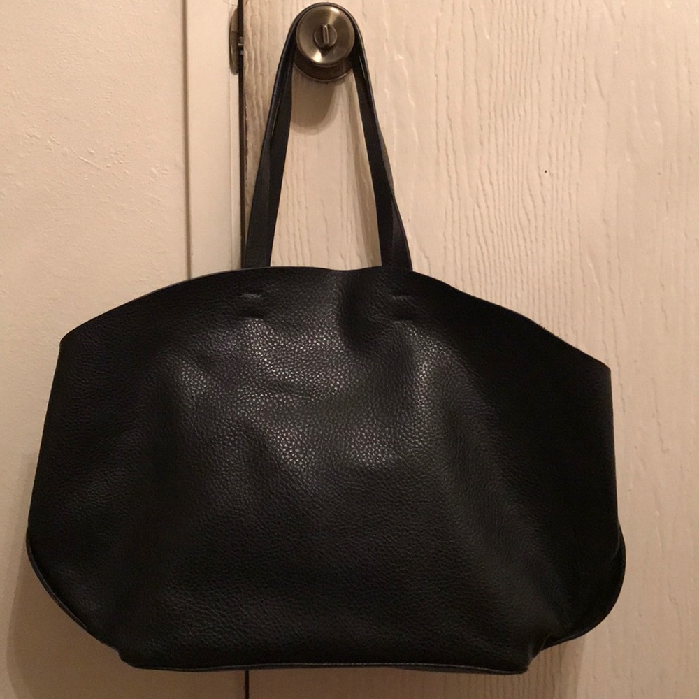 Zara leather hobo bag