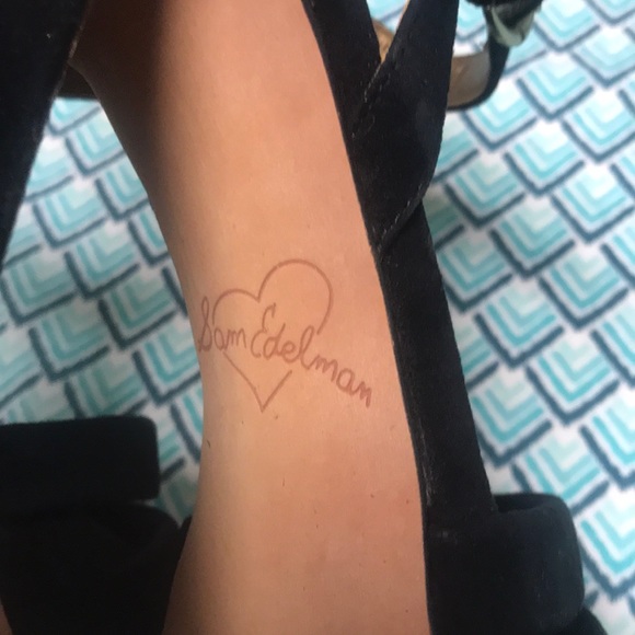 HPx3• SAM ENDELMAN •“TARYN” velvety Platform heels - Picture 5 of 5