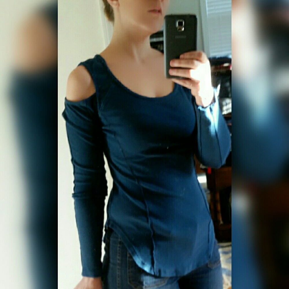 Free People Almost Famous Cold Shoulder Top