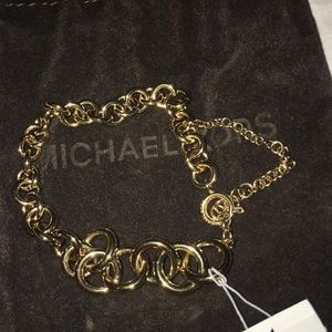 Michael kors bracelet gold chain bangle