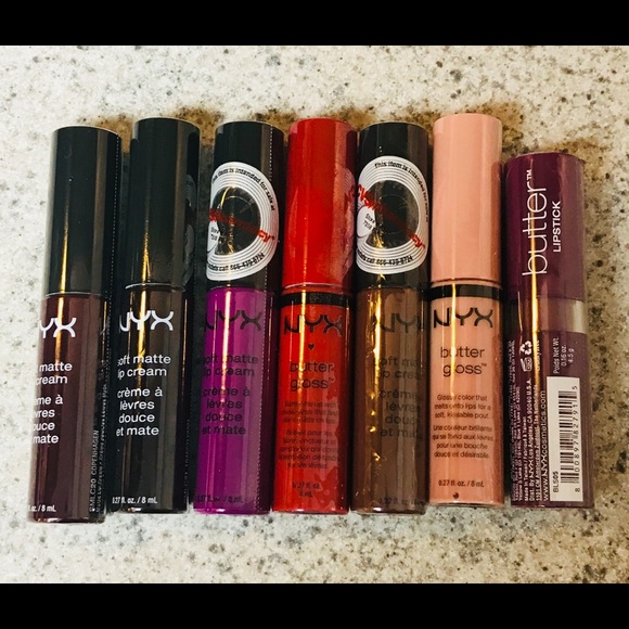 7 Bundle NYX Lip Cream/ LipStick - Picture 2 of 2