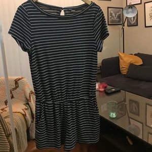 Striped t-shirt romper