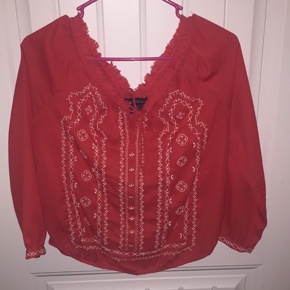 Fire Orange Blouse