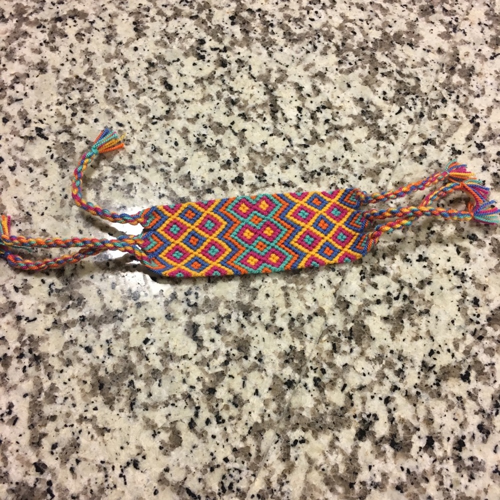 Original hand made Wayuu bracelet from Colombia.