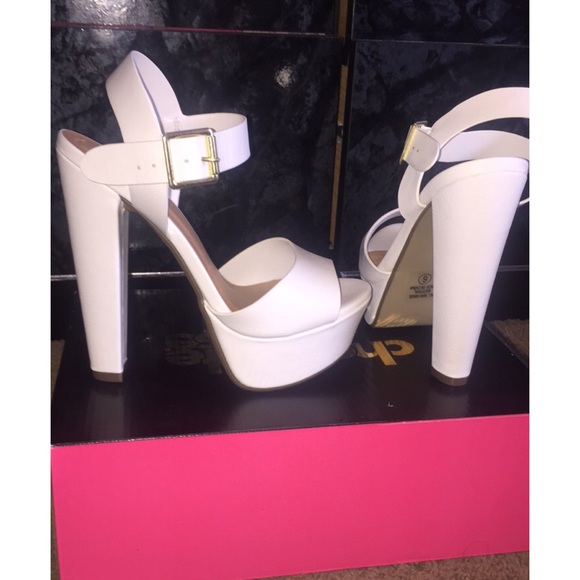 Charlotte Russe Shoes - White high heels- 5inch