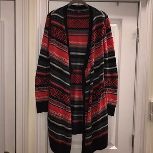 Women’s Multi-Color Open Cardigan Sweater