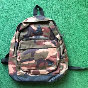 NEW. Never used HUF camo backpack